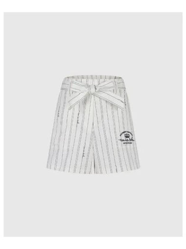 TRAVISMATHEW Women s Belted Short Pants Striped - TRAVIS SCOTT - BALAAN 1