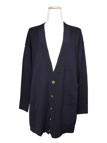 Ferragamo Navy Blue Men s Cardigan 100 105 - SALVATORE FERRAGAMO - BALAAN 1