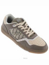 B27 Smooth Calfskin Low Top Sneakers Khaki Beige - DIOR - BALAAN 4