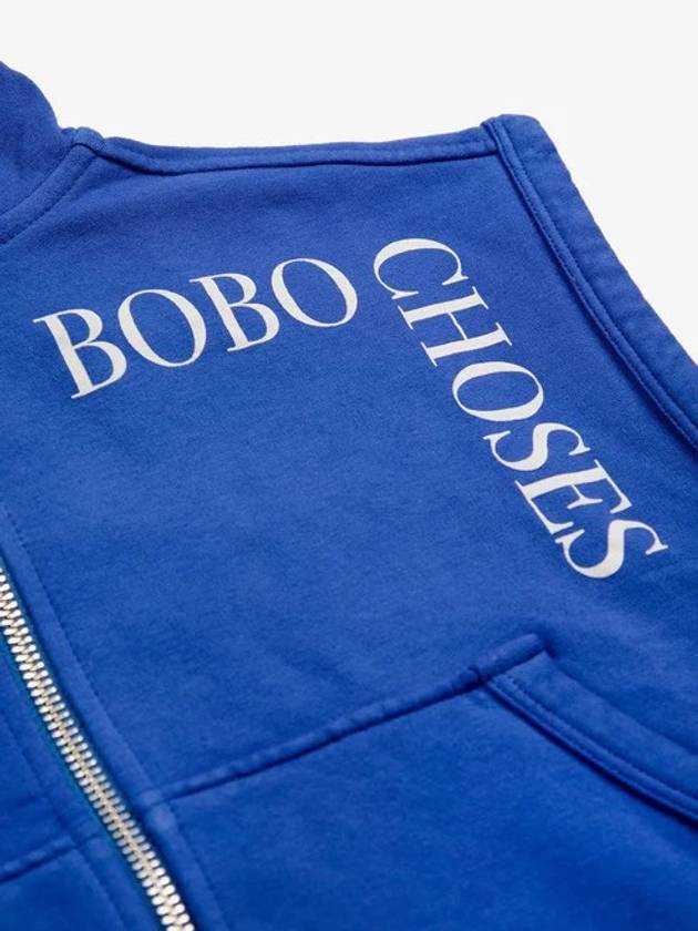 kids hoodie zip up Bobo Choses sleeveles zipped B224AC059 - BOBO CHOSES - BALAAN 3