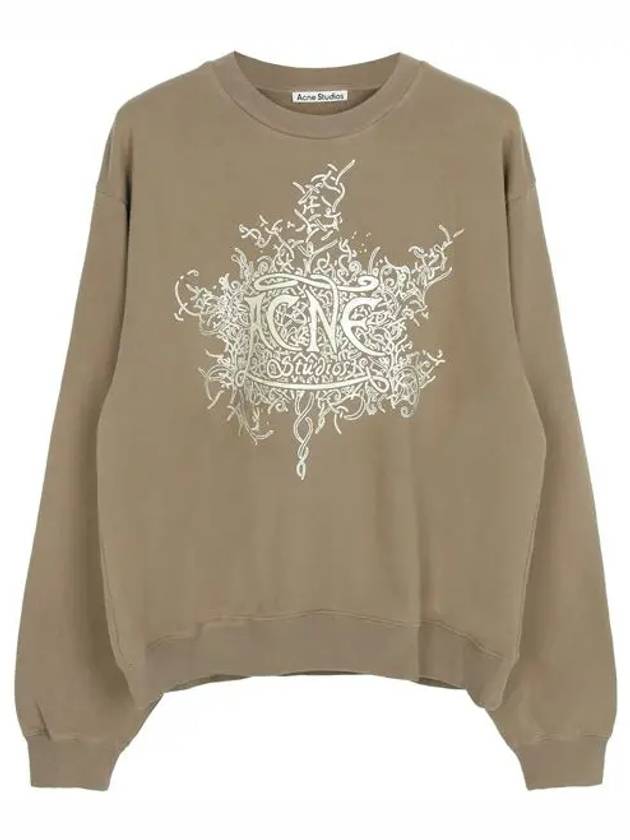 Logo Print Sweatshirt Beige - ACNE STUDIOS - BALAAN 2