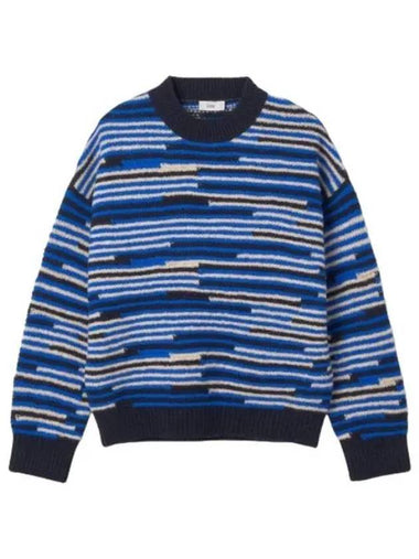 Jacquard knit galaxy blue - CLOSED - BALAAN 1