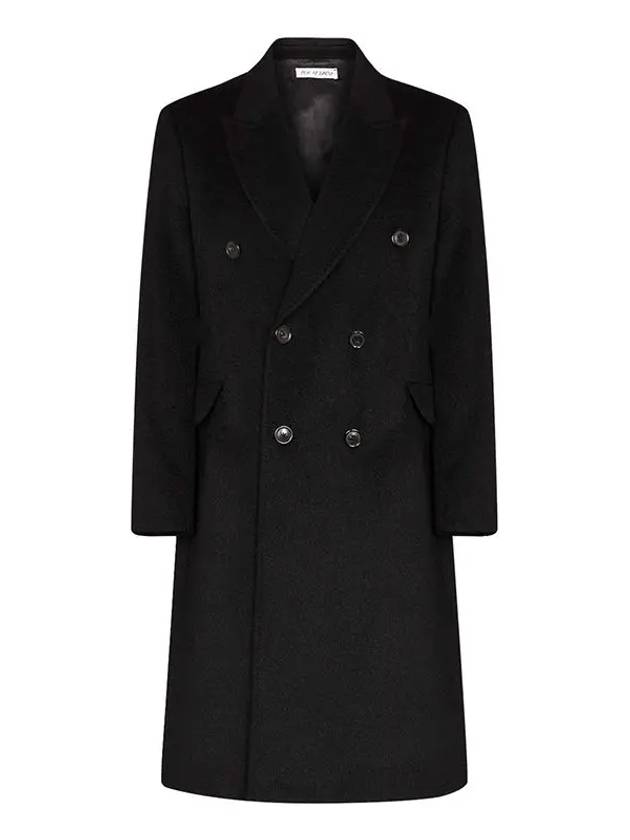 Men's Hairy Wool Whale Double Coat Black - OUR LEGACY - BALAAN 2