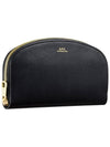 Demi Rune gold logo zipper long wallet black - A.P.C. - BALAAN.