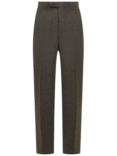 Shetland Classic Backstrap Straight Pants Black - THOM BROWNE - BALAAN 2