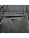 Medium-Length Re-Nylon Reversible Down Padded Jacket Black - PRADA - BALAAN 9