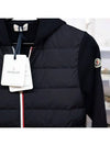 J19548G00003809DK778 Night Blue Padded Hooded Zip Up Kids Moncler - MONCLER - BALAAN 3