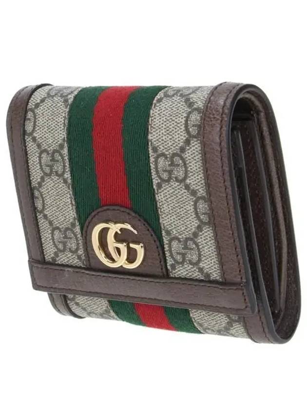 Ophidia GG Half Wallet Brown - GUCCI - BALAAN 3