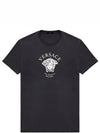 Men's Medusa Logo Printing Short Sleeve T-Shirt Black - VERSACE - BALAAN 2