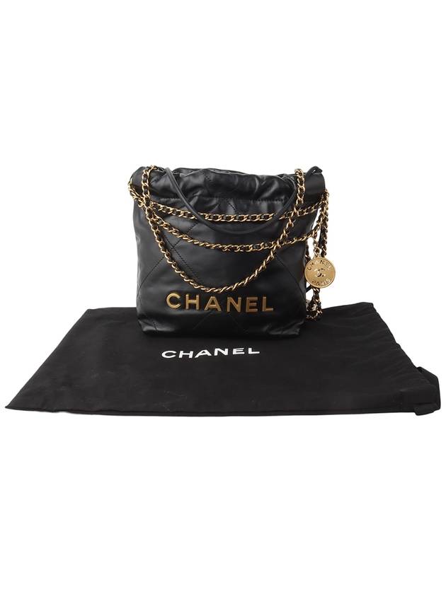 AS3980 22 Shiny Calfskin Mini Cross Bag 34056 - CHANEL - BALAAN 8