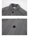 Single Breasted Button Cotton Jacket Grey - THOM BROWNE - BALAAN 8