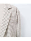 Women's Hound Box Fit Beige Jacket - ISABEL MARANT - BALAAN 4