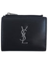 Monogram Half Wallet Black - SAINT LAURENT - BALAAN 2