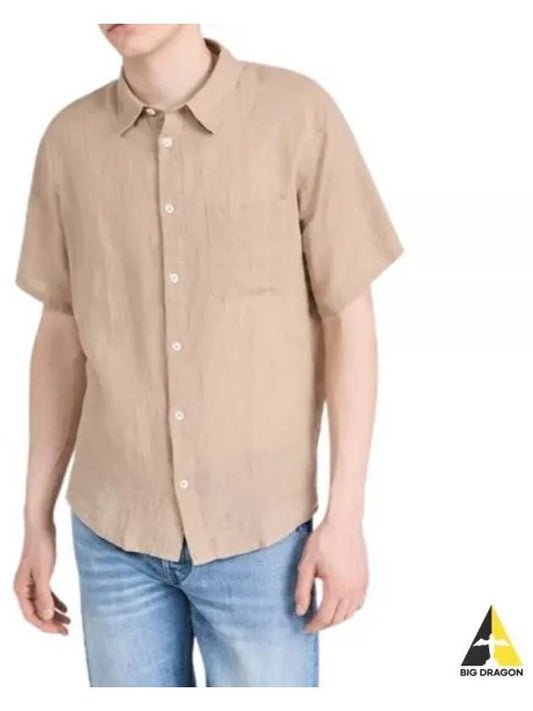 Bellini Linen Short Sleeve Shirt Beige - A.P.C. - BALAAN 2