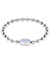 Interlocking G Enamel Ball Chain Bracelet YBA753437001 Silver - GUCCI - BALAAN 3