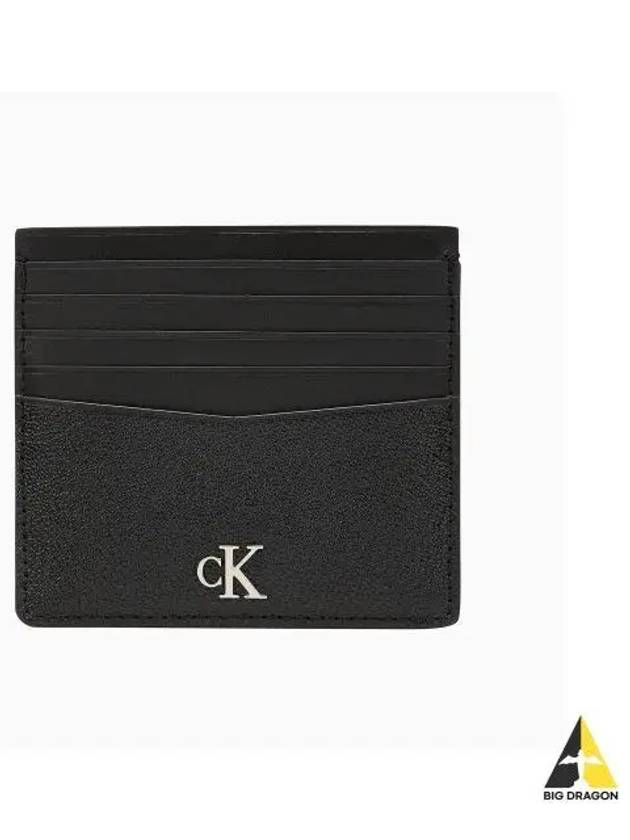 JEANS Men s Black CKJ Mono Hardware Card Case HP2103 001 - CALVIN KLEIN - BALAAN 1