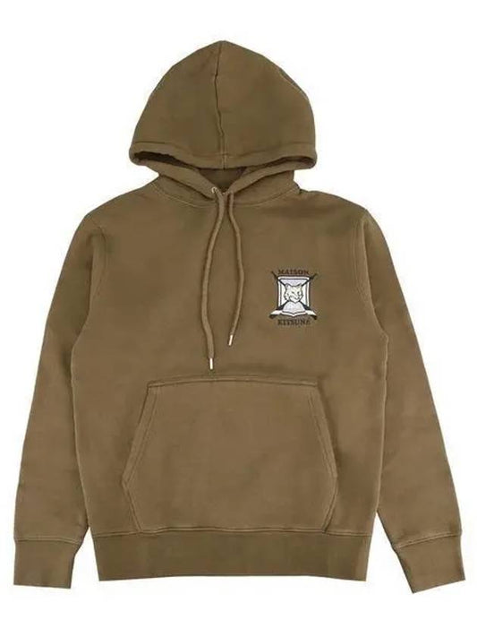 College Fox Embroidered Hoodie Green - MAISON KITSUNE - BALAAN 2