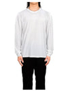 Embroidered Logo Lyocell Cotton Blend Jersey Long Sleeve T-Shirt White - TOM FORD - BALAAN 2