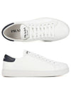 Black Tab Low Top Sneakers White - PRADA - BALAAN 4