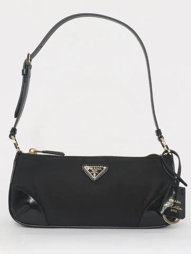 Re-Edition 2002 Re-Nylon Brushed Leather Shoulder Bag Black - PRADA - BALAAN 2