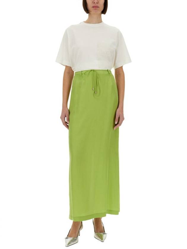 Alysi Long Silk Skirt - ALYSI - BALAAN 2