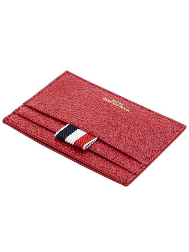 Men's RWB Tab Anchor Card Wallet Red - THOM BROWNE - BALAAN 5