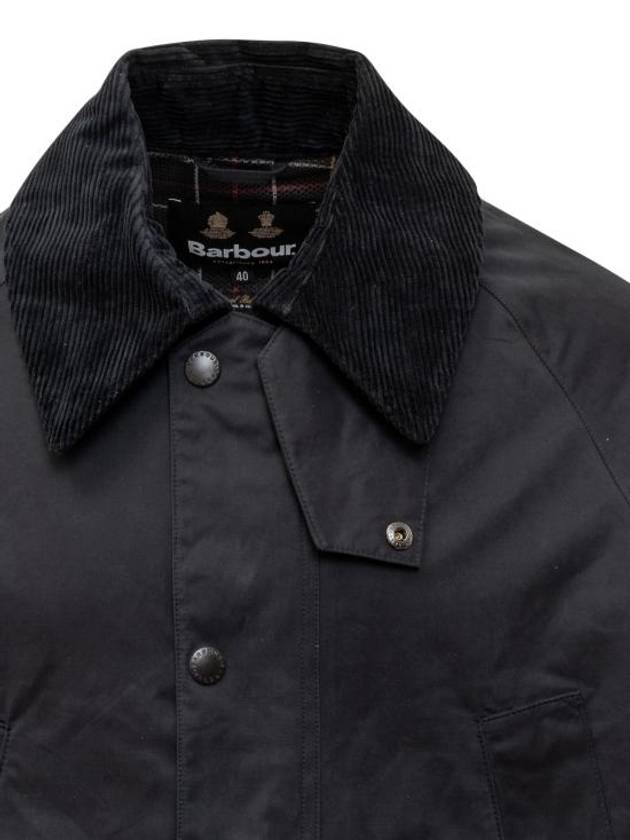 OS Pitched Bedale Casual Non-Wax Jacket Black - BARBOUR - BALAAN 5