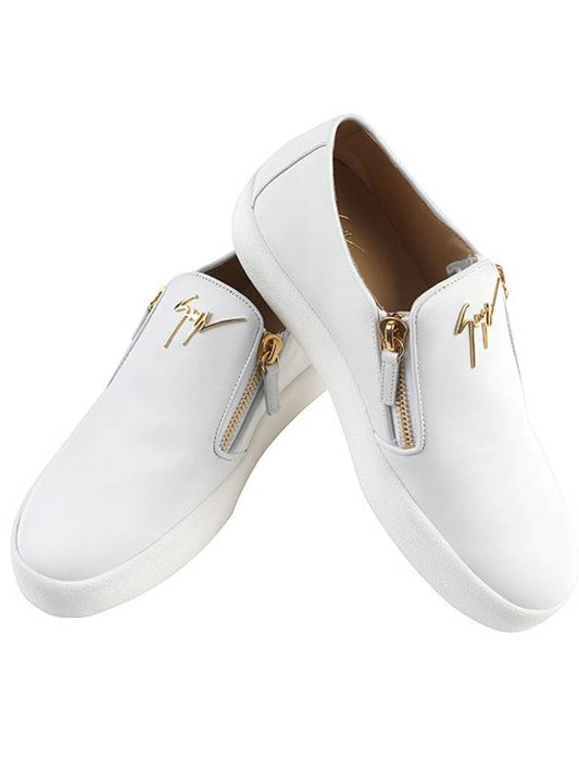 RU70005 002 White Men's Slipon Sneakers - GIUSEPPE ZANOTTI - BALAAN 1
