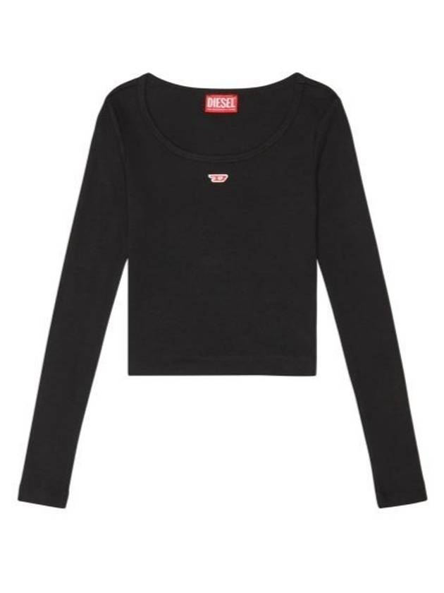 T-Ballet-D Logo Long Sleeve T-Shirt Black - DIESEL - BALAAN 2