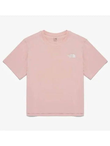 The North Face NT7UQ45D Women s Cotton Basic Short Sleeve Round Tee - THE NORTH FACE - BALAAN 1