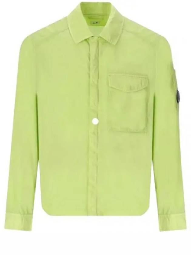 Chrome-R Pocket Over Long Sleeve Shirt Green - CP COMPANY - BALAAN 2