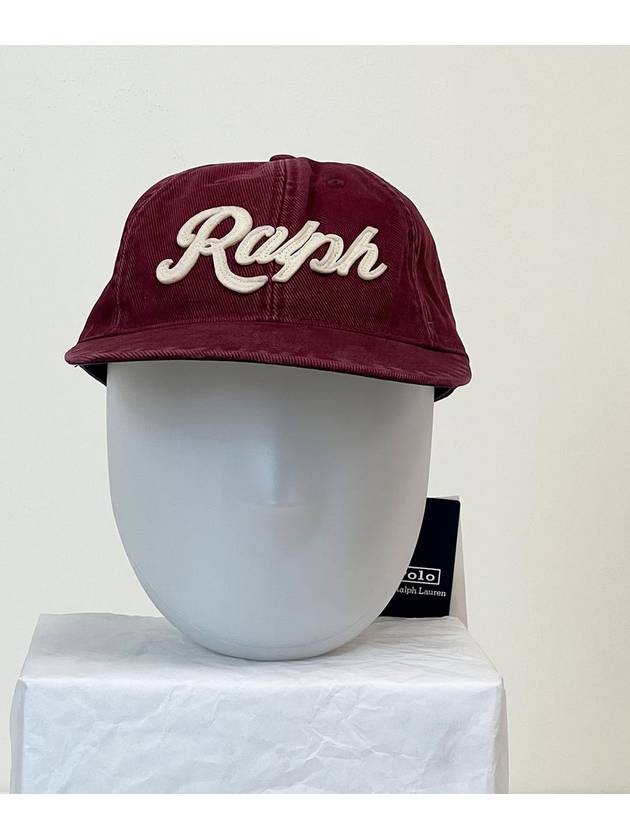 Logo Patch Ball Cap Red - POLO RALPH LAUREN - BALAAN 4