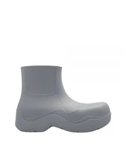 Puddle Rubber Ankle Rain Boots Grey - BOTTEGA VENETA - BALAAN 2