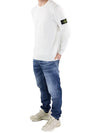 Crewneck Soft Cotton Knit Top White - STONE ISLAND - BALAAN 5