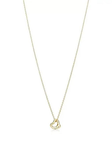 Elsa Peretti open heart pendant yellow gold 7mm 60957401 - TIFFANY & CO. - BALAAN 1