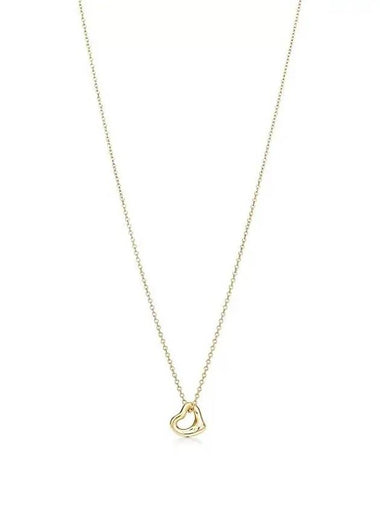 Elsa Peretti open heart pendant yellow gold 7mm 60957401 - TIFFANY & CO. - BALAAN 1