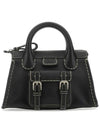 Women's Edith Leather Tote Bag Black - CHLOE - BALAAN 2