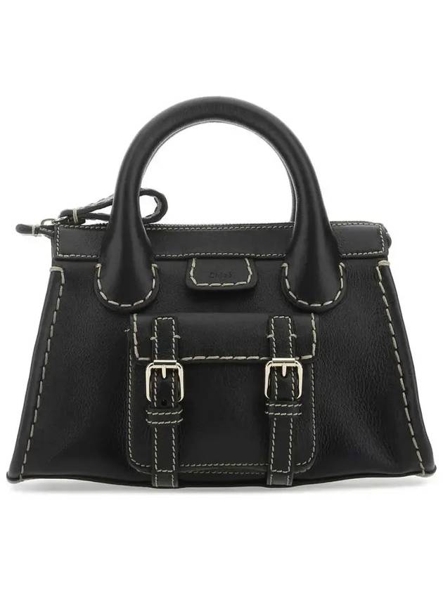 Women's Edith Leather Tote Bag Black - CHLOE - BALAAN 3