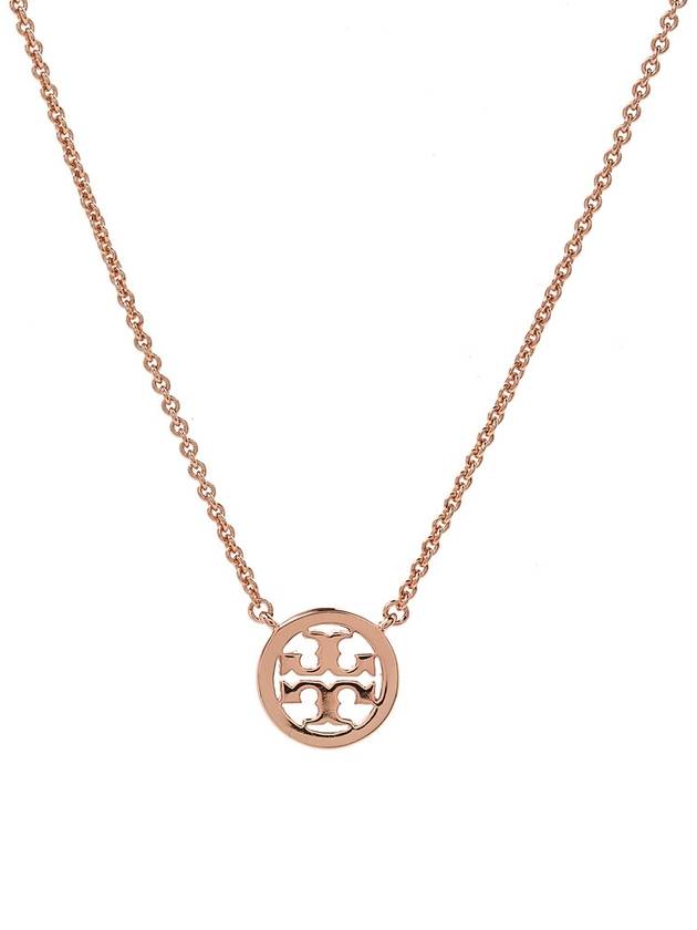 Miller Pave Logo Delicate Necklace Rose - TORY BURCH - BALAAN 5