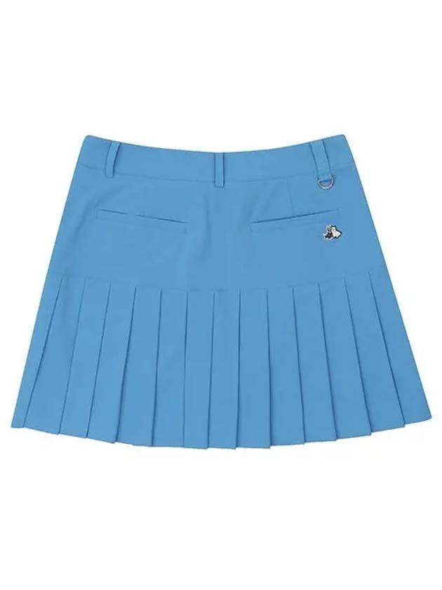 Women s 2 stage pleated culottes 4024LZSP SKY BLUE - BLACK&WHITE - BALAAN 3