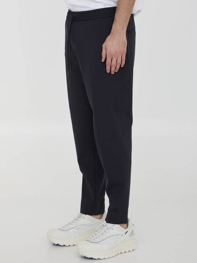 Men's Drawstring Track Pants Black - MONCLER - BALAAN 3