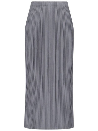 Pleats Basic Pencil Skirt Grey - ISSEY MIYAKE - BALAAN 2