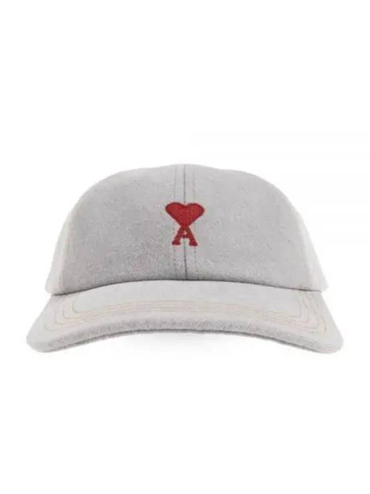 24 Red de Coeur Embroidered Cap UCP006 DE0028 0555 - AMI - BALAAN 1