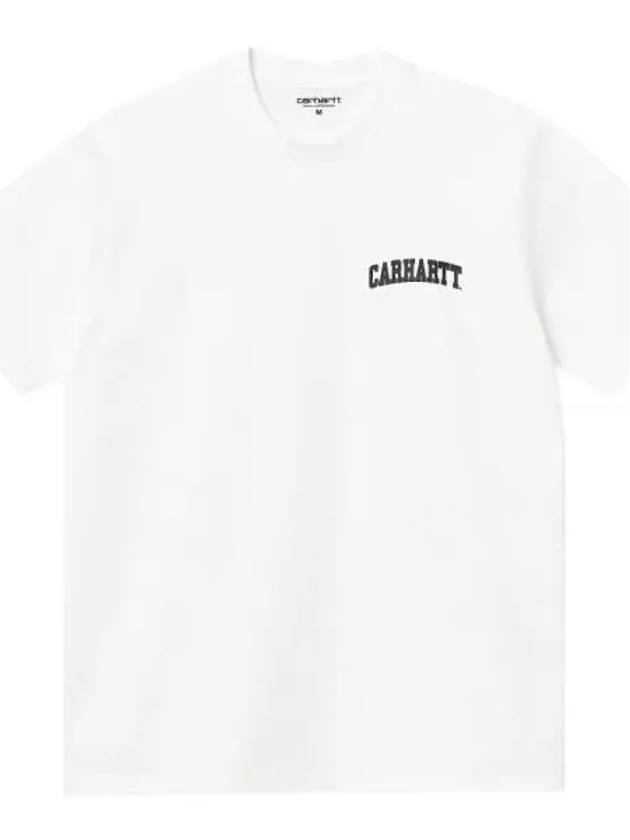 University Script Short Sleeve T-Shirt White - CARHARTT WIP - BALAAN 1