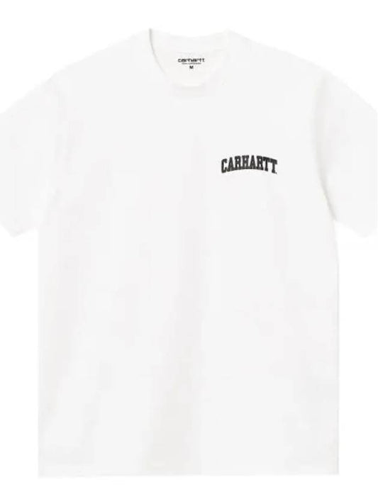 University Script Short Sleeve T-Shirt White - CARHARTT WIP - BALAAN 2