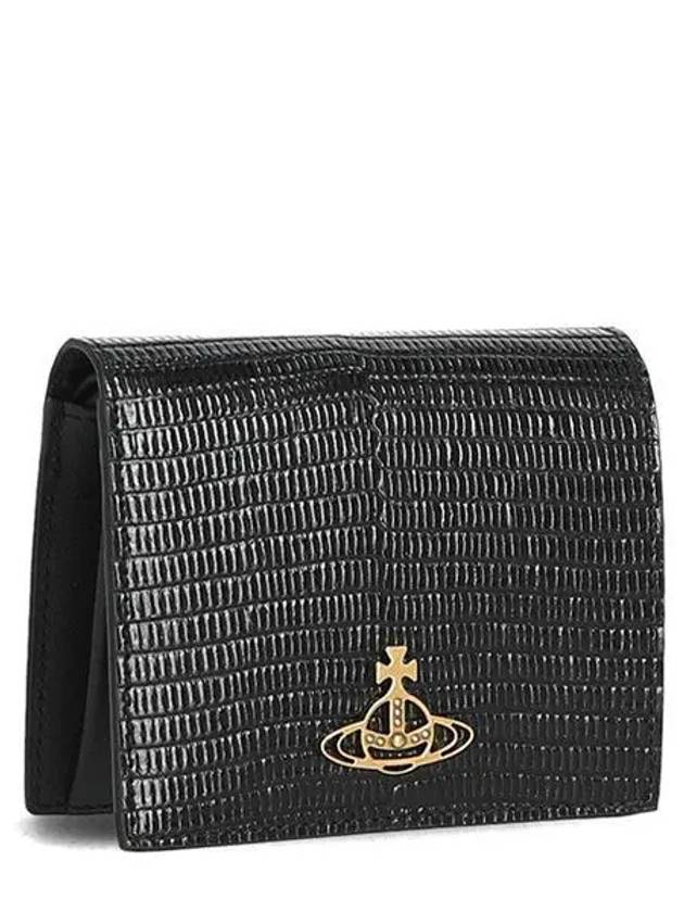 ORB Logo Half Wallet Black - VIVIENNE WESTWOOD - BALAAN 2