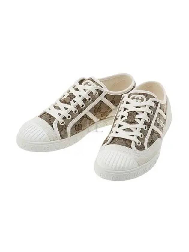 Original GG Fabric Low Top Sneakers Beige - GUCCI - BALAAN 2