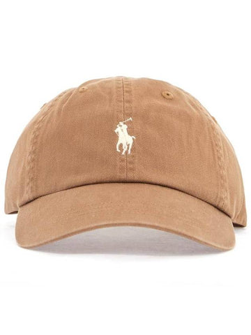 adjustable curved brim beige sports cap - POLO RALPH LAUREN - BALAAN 1