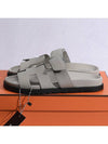 Chypre Calfskin Sandals Beige - HERMES - BALAAN 4