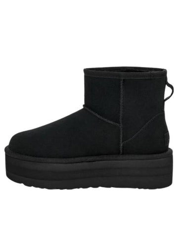 Classic Mini Platform Suede Winter Boots Black - UGG - BALAAN 1